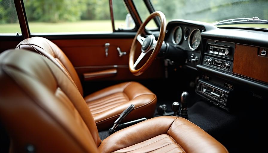 Interni originali in pelle con patina storica